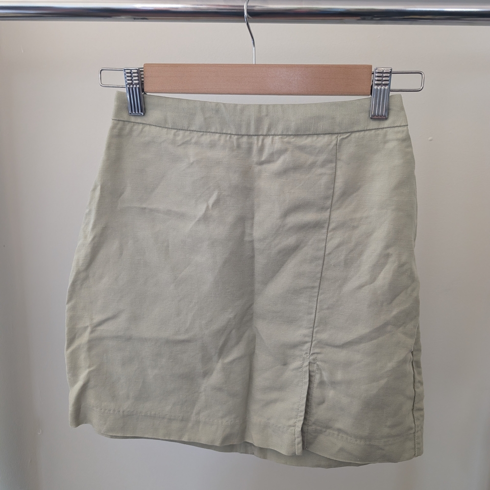 Wilfred Sage Green Mini Skirt